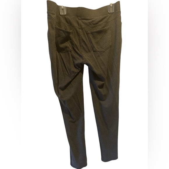 Seven black gray check pull on leggings pockets - Picture 2 of 7